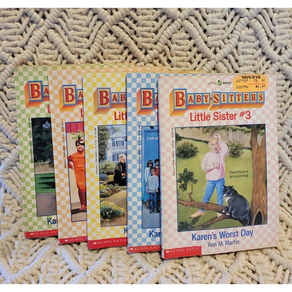The Babysitters Books #s 1, 2, 3, 5 & 13 Plus Bonus Book - 1980's